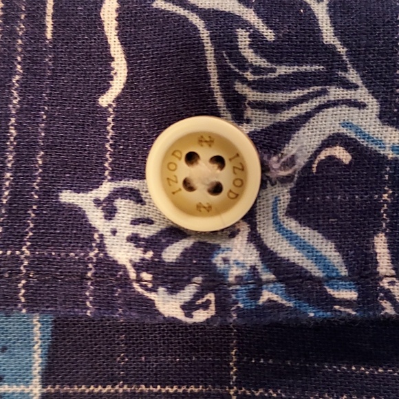 Izod Men’s Tropical Short Sleeve Shirt - Picture 6 of 8